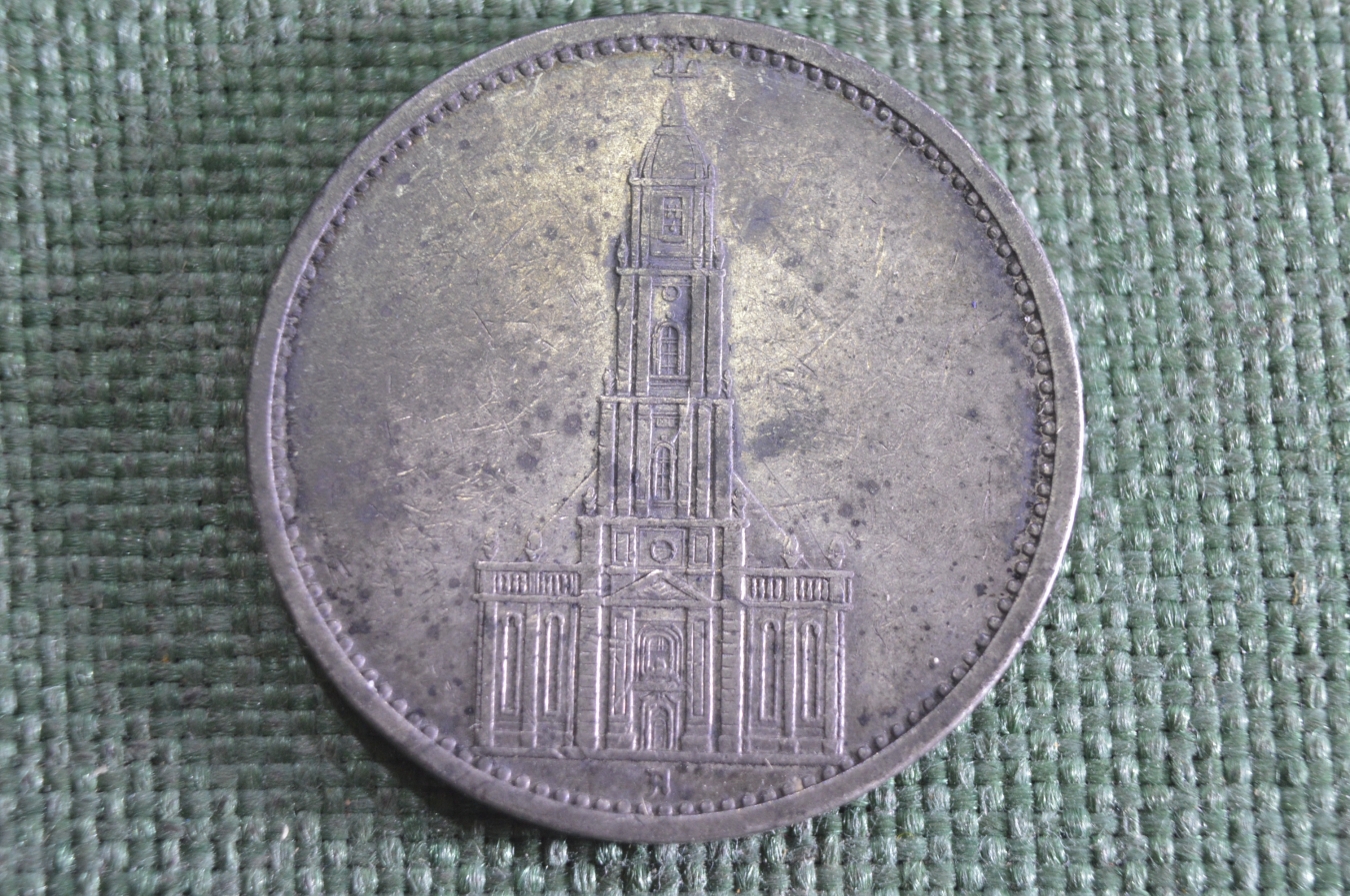 Купить Монета 5 марок, рейхсмарок 1934 года. Кирха, Рейх. Серебро ...