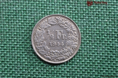 ½ франка, серебро, Швейцария, 1944 год
