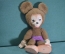 Игрушка мягконабивная плюшевая "Чебурашка Микки Маус". Ноги, руки и лицо резина. СССР. #G8