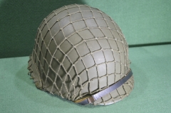 Каска М1 Морской Пехоты США. M1, Сталь. Helmet steel. Подшлемник, все родное. Оригинал.
