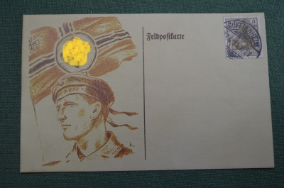 Открытка "Кригсмарине". Морской флот. 3-й Рейх. Германия. 1940-е. #1 #O6