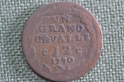 Монета 1 грано, 12 кавалли 1790 года, Королевство Неаполь и Сицилия. Фердинанд IV. VN GRANO CAVALLI
