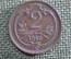 Монета 2 геллера 1893 года, Австрия. 