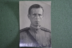 Фотография старинная "Военный с погонами". #S3