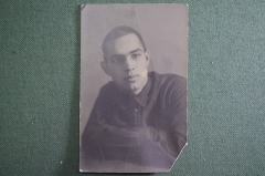 Фотография старинная "Юноша, 1927 год". #S3