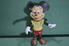 Игрушка кукла "Микки Маус". Диснейленд. Disneyland. Одежда. Резина/пластмасса. Европа или США. 1970е
