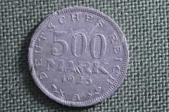 Монета 500 марок 1923 года. Веймар, Веймарская Республика. Германия.