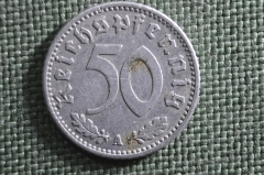 Монета 50 рейхспфеннигов, пфеннигов 1942 года A. Рейх. Германия.