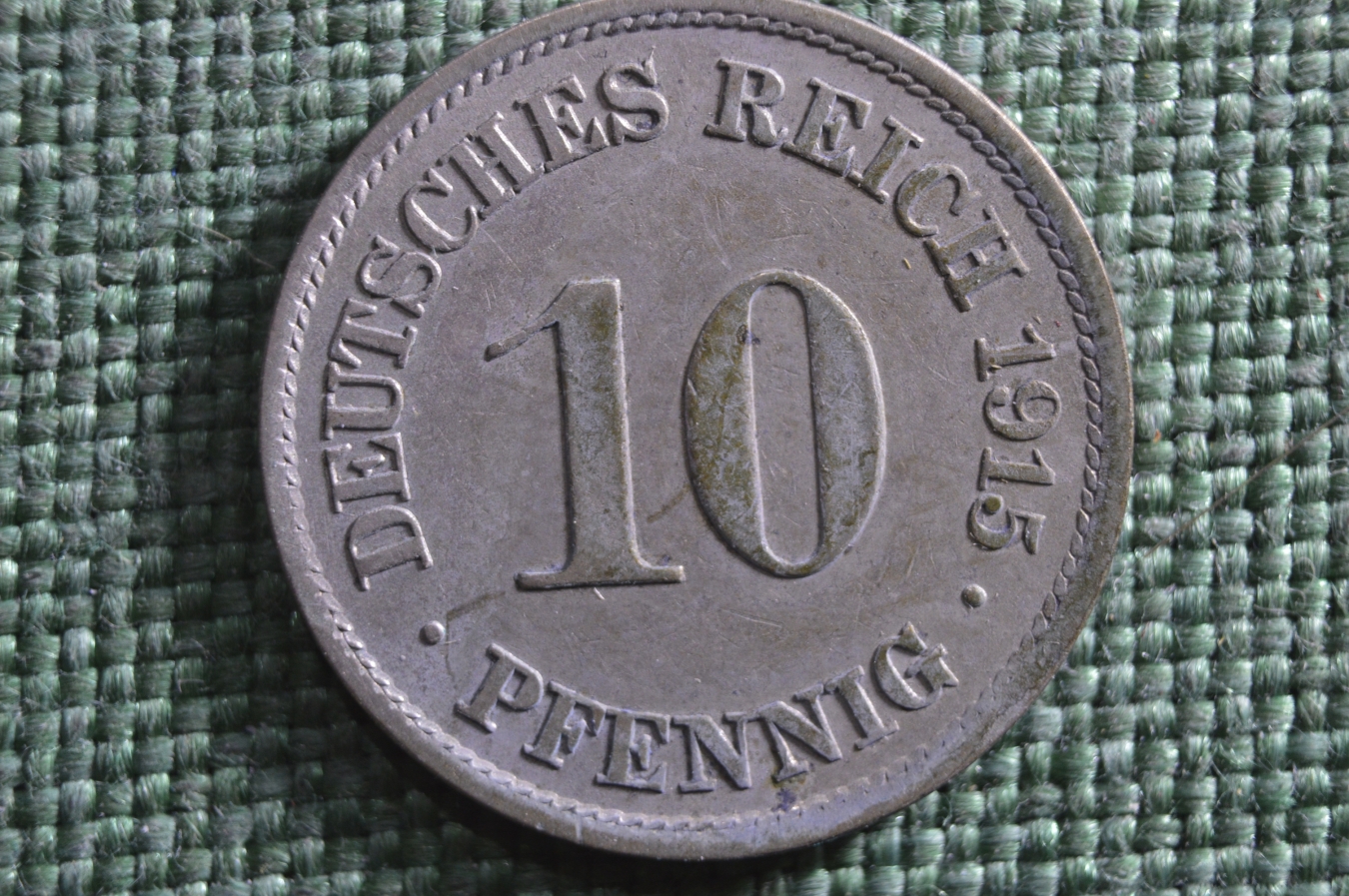 Купить Монета 10 пфеннигов 1915 года, буквы A A. Deutsches Reich ...