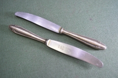 Ножи столовые Wellner. 2 штуки. Nicht rostend. Серебрение. Германия.