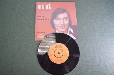 Винил, пластинка 1 lp "Karel Gott La Canzone". 45 оборотов. Миньон. Чехословакия периода СССР.