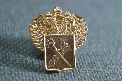 Знак, значок "Таможня, таможенная служба". Цанга.