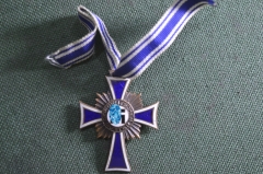 Почетный крест немецкой матери 3 класса (в бронзе), с лентой. Третий Рейх, Германия.