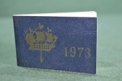 Календарь карманный на 1973 год, мини книжечка. Блокнот для заметок. Ленинград. #K6