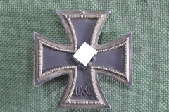 Награда, Железный крест обр. 1939 г. ЖК 2 класс, 3 -й Рейх, Германия. Спилено ушко, напаяна булавка.
