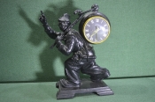 Часы настольные, каминные чугунные 