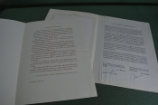 Письма по случаю ухода на пенсию Зампреда Госбанка СССР. 1991 год. 