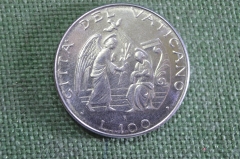 Монета 100 лир 1987 года. Благовещение. Ватикан.