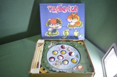 Игра настольная с мотором "Рыболов". Рыбалка. Оригинальная коробка. СССР.