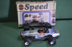 Машинка игрушечная гоночная с гонщиком "MSB MS Brandenburg". В оригинальной коробке. ГДР. Германия