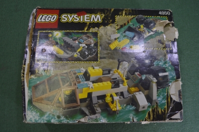 Игрушка коробка от конструктора "Lego System. Loader Dozer 4950". Дания. 1999 год.