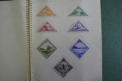 Марки почтовые "Природа". Набор 7 шт. Тува. СССР. 1935 г.