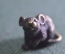 Статуэтка фигурка миниатюрная  "Мышь мышка кошельковая". Латунь или бронза. Клеймо. Детализация.