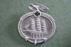 Знак значок "День Морского Флота. Кригсмарине 1935". Клеймо. 3-й Рейх. Германия.