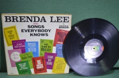 Пластинка виниловая "Brenda Lee. Songs everybody knows". Бренда Ли. Decca. Винил 1 lp.