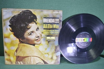 Пластинка виниловая "Brenda Lee. All the way. Бренда Ли". Decca. Винил 1 lp. #2