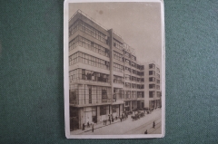 Открытка старинная "Москва. Дом Госторга, Мясницкая 51". Гознак, 1930 год.