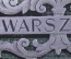 Рамка для фотографии старинная "Варшава Warszawa". Серебро 800 проба. Резьба. Царская Россия.