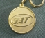 Брелок для ключей "Авиакомпания JAT Самолет". Авиация. Тяжелый металл. Югославия периода СССР. #1