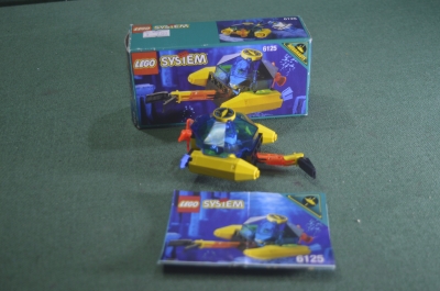 Конструктор "Lego System 6125 Sea Sprint 9 / Aquanaut Octopod". Коробка. Дания. 1995 год.