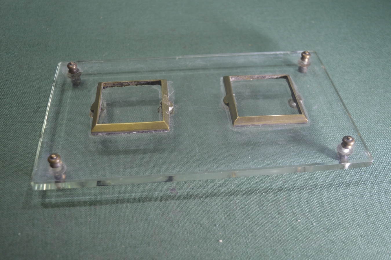 Купить Письменный прибор старинный. Подставка для чернильницы. Стекло ...