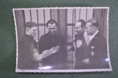 Фотография "Спортсмены бегуны. Рудольф Харбиг". 3-й Рейх. Германия. Штамп. 1941 год.