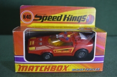 Машинка модель Matchbox Speed Kings "Blaze Trailer Shovel Nose". Коробка. Великобритания. 1971 г.