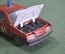 Модель, автомобиль пожарный, ВАЗ 21099. Лада. Масштаб 1:43. Made in Rissia.