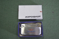 Зажигалка газовая "Аэрофлот СССР". UP GAS. Новая в коробке. Авиация.