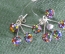 Серьги серебряные "Сваровски Swarovski". Серебро 925 проба. Новые с биркой. #1