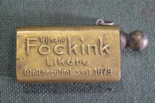 Зажигалка старинная. Вечная спичка. ПМВ. Реклама алкоголя. Клеймо. Начало 20го века. Европа. 