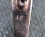 Брошь брошка серебряная "Модерн". Серебро 875 проба звезда. СССР. 1950е.