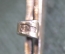 Брошь брошка серебряная "Модерн". Серебро 875 проба голова. СССР. 1940е.