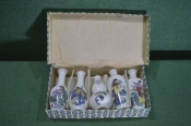 Ваза вазочка миниатюрная фарфоровая. Набор 5 штук в коробке. Фарфор. Китай. 1970е. #U