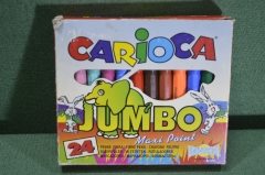 Фломастеры детские "Carioca Jumbo". Набор 24 цвета в коробке. Винтаж. Италия. 