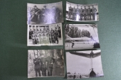 Фотография военный летчик. Курсанты. Авиация. Самолеты. Кречевицы. Набор 6 шт. СССР. 1960е.