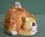 Игрушка елочная "Рыжий ленивый кот и мышка". Кошка, мышь. Керамика, майолика, ручная роспись. #2