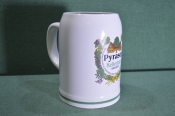 Кружка пивная фарфоровая. Pyraser Kellerbier. На 0,5 литра. Фарфор, Германия.