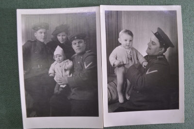 Фотография "Сотрудник новобранец МГБ Германия". Шеврон-галка. 2 штуки. СССР. 1947 год.