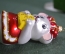 Елочная игрушка из стекла "Фигурка Мышка, мышь". Стекло. Клин, "Елочка". 